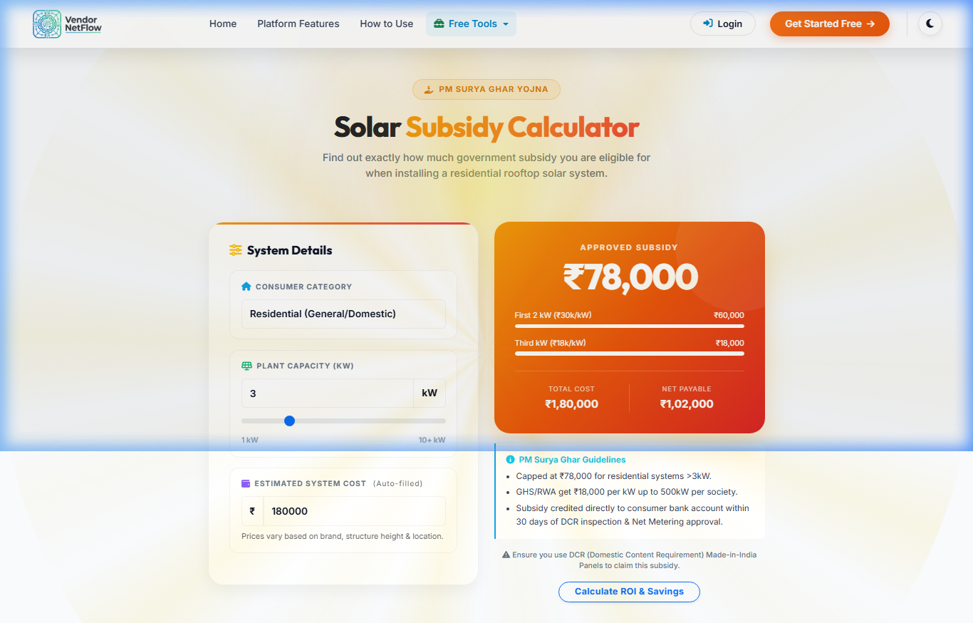 Subsidy Calc