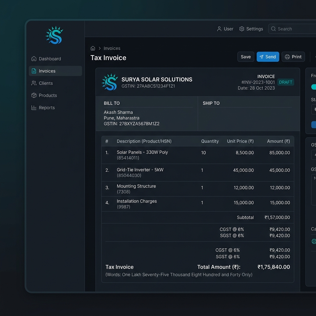 GST Billing Dashboard
