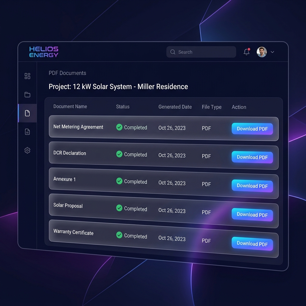 Solar Document Automation Dashboard