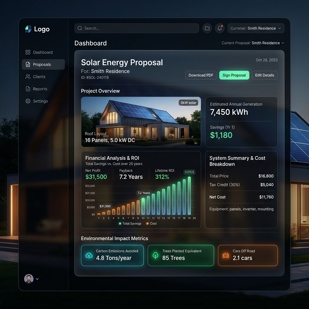 Solar Proposal Generator UI